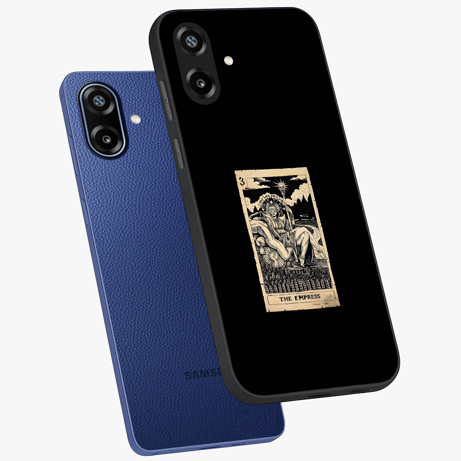 The Empress Glass Case displayed in angled mockup highlighting elegant royal design with majestic aesthetic style.