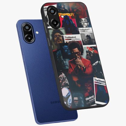 The Weeknd Glass Case displayed in angled mockup highlighting stylish pop culture inspired design with modern aesthetic.
