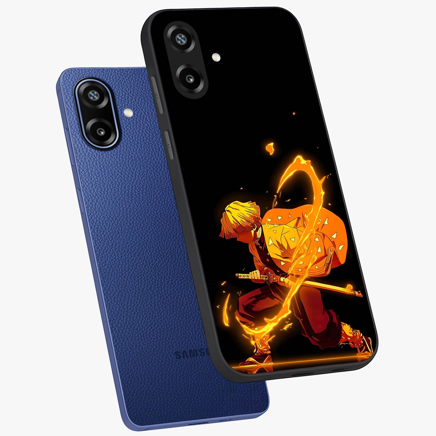 Thunder Flame Execution Glass Case displayed in angled mockup highlighting dramatic fire themed design with intense fantasy aesthetic.