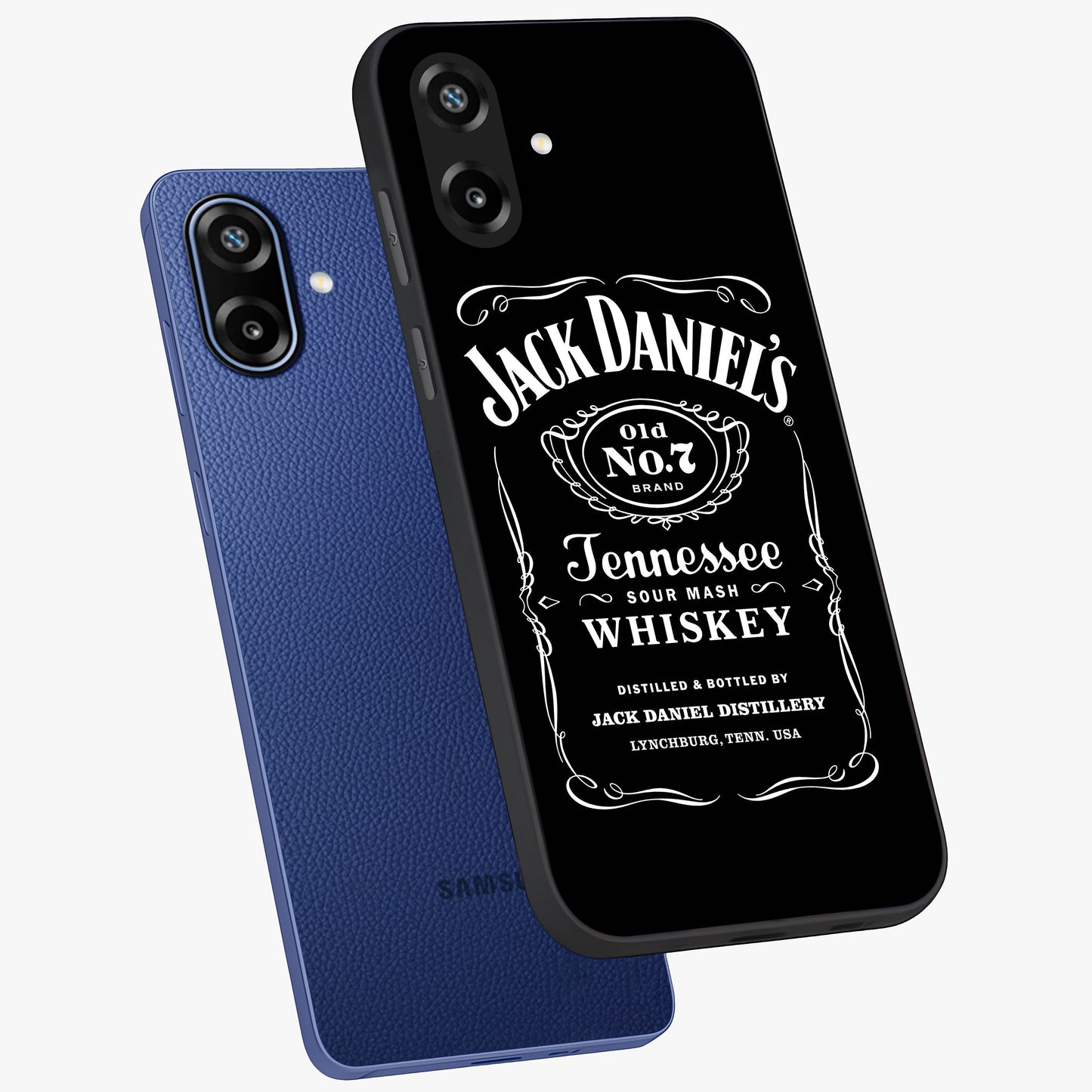 Vintage Whiskey Heritage Glass Case displayed in angled mockup highlighting retro beverage themed design with heritage aesthetic.