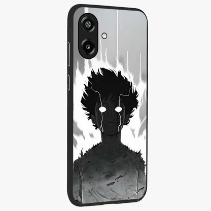 Awakened Inner Rage Glass Case upright view showcasing dramatic artwork with strong expressive aesthetic.