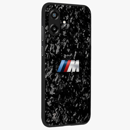 Carbon Speed Mark Glass Case upright view showcasing modern carbon speed graphic with bold automotive theme.