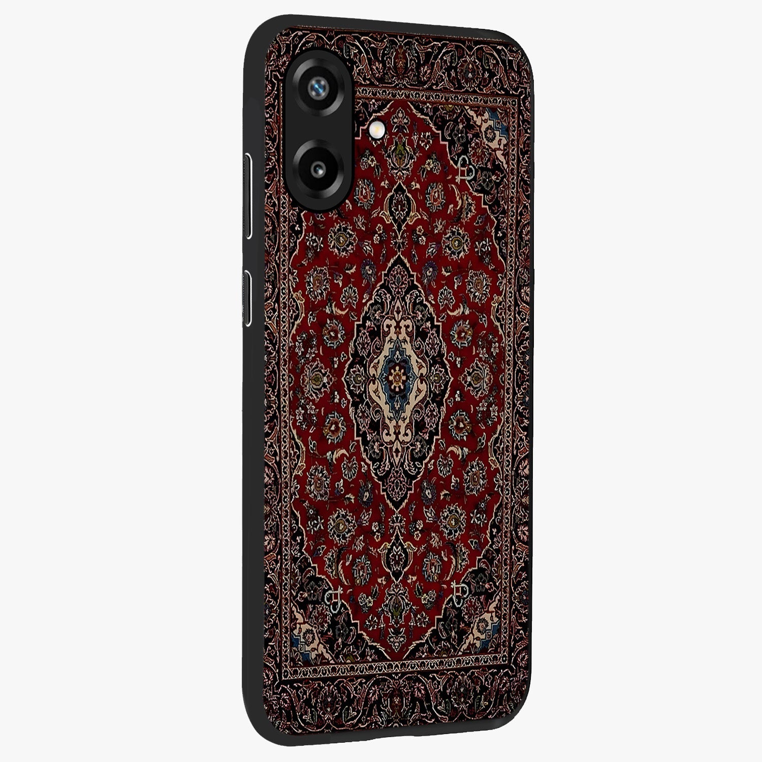 Heritage Carpet Royale Glass Case upright view showcasing detailed ornamental artwork with luxurious traditional theme.