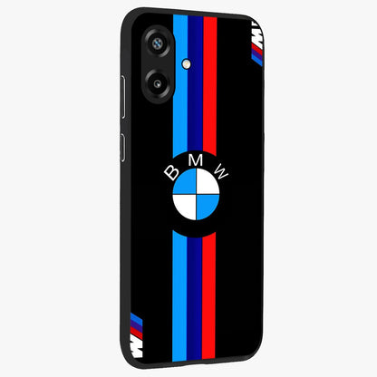 Turbo BMW Beast Glass Case upright view showcasing powerful car artwork with modern motorsport theme.