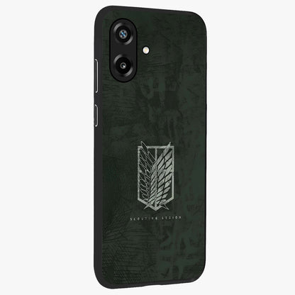 Wings Of Freedom Glass Case upright view showcasing powerful wings artwork with freedom themed design.