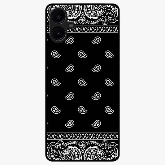 Retro Rebel Threads Glass Case showing flat back view with vintage street style artwork and glossy glass finish.