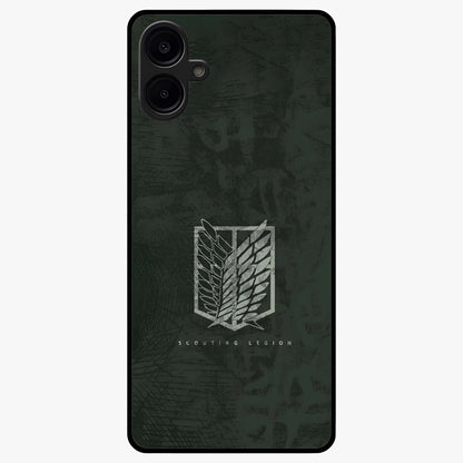 Wings Of Freedom Glass Case showing flat back view with symbolic wings artwork and glossy glass finish.