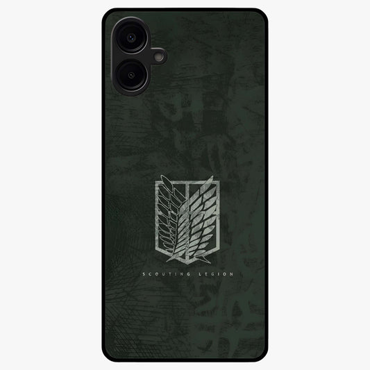 Wings Of Freedom Glass Case showing flat back view with symbolic wings artwork and glossy glass finish.