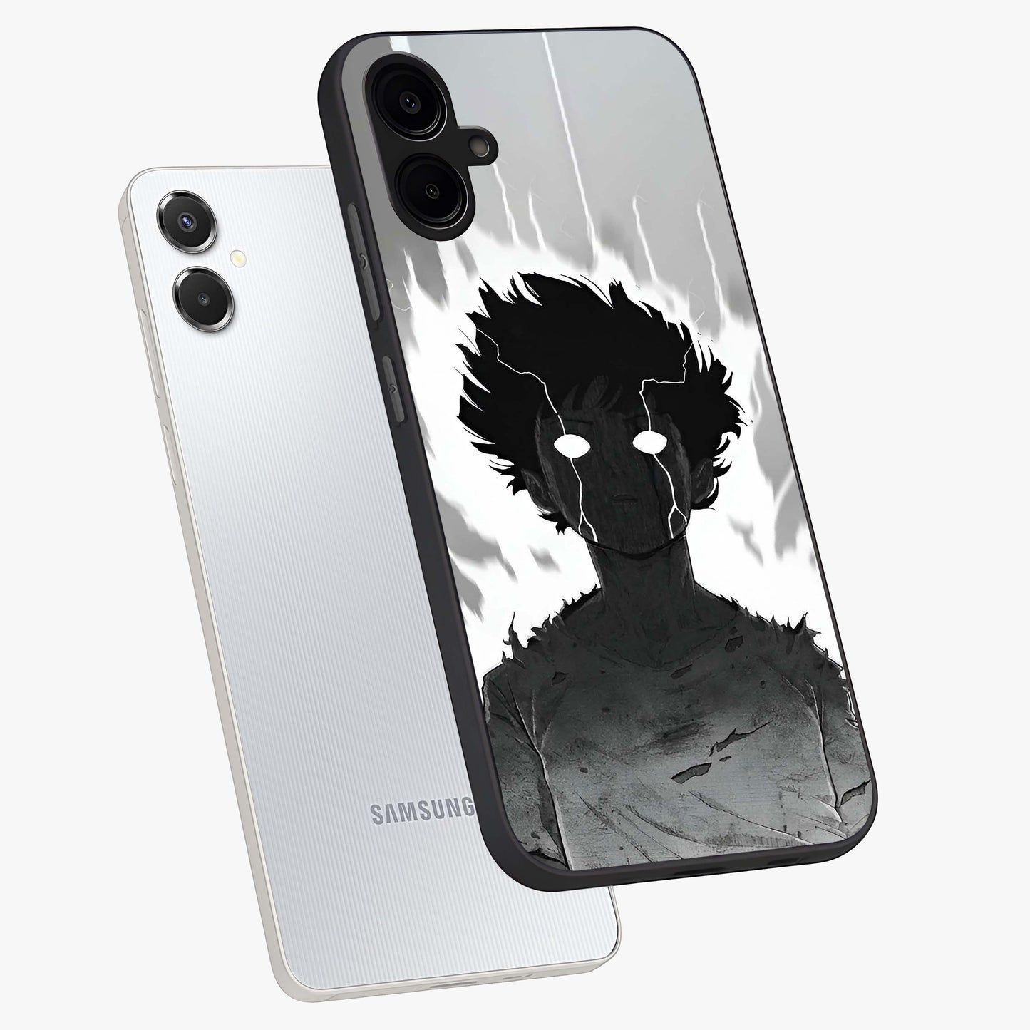 Awakened Inner Rage Glass Case displayed in angled mockup highlighting powerful graphic design and bold artistic theme.