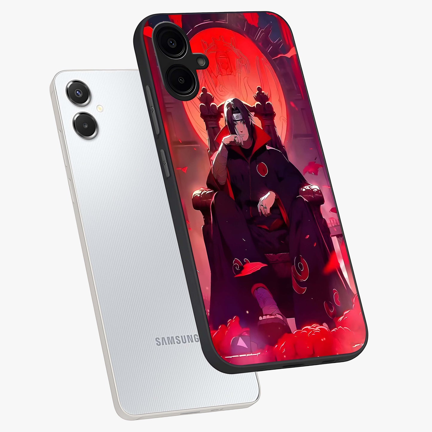 Blood Moon Sovereign Glass Case displayed in angled mockup highlighting dark celestial moon design and dramatic theme.