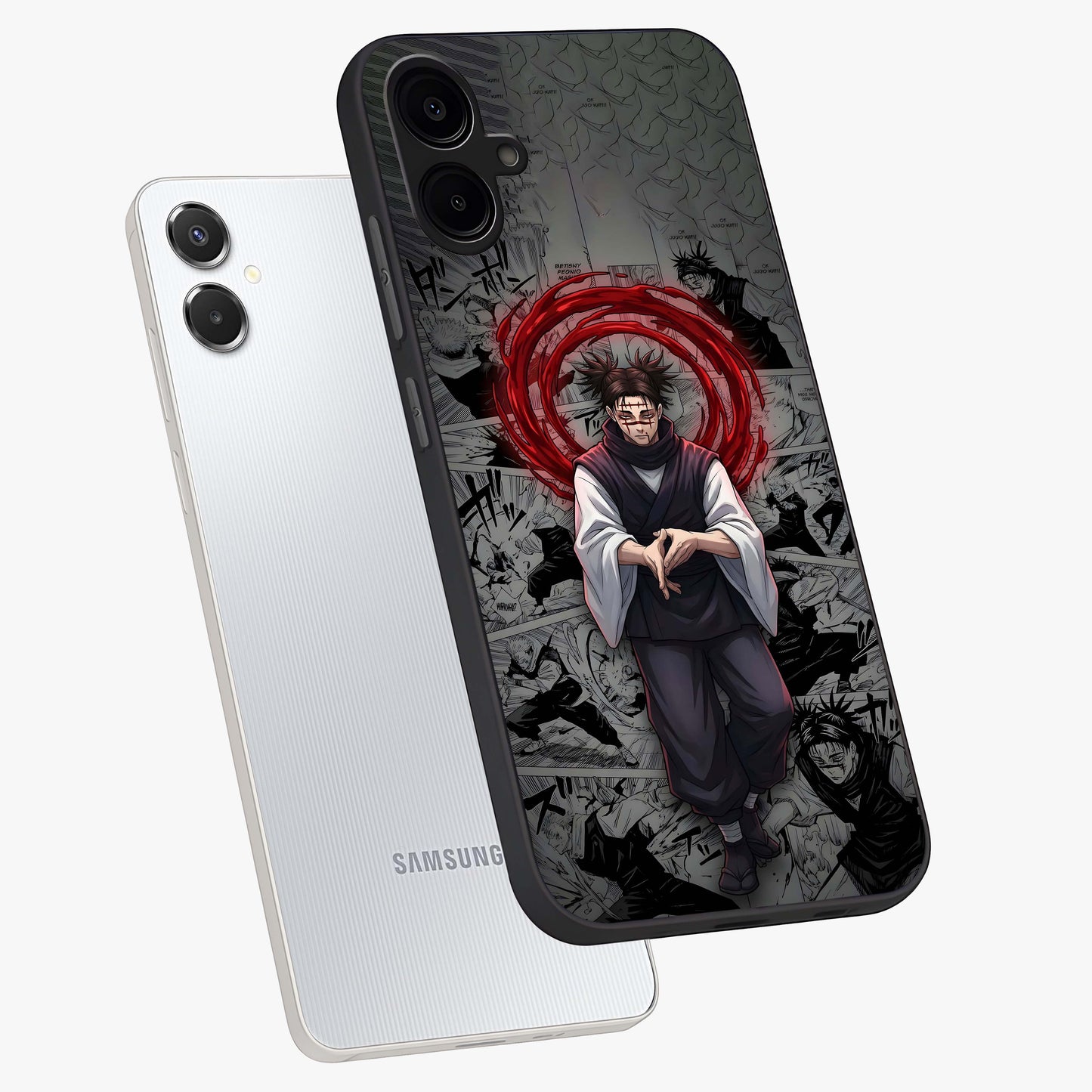 Cursed Ritual Ascension Glass Case displayed in angled mockup highlighting mystical ritual illustration with supernatural aesthetic.