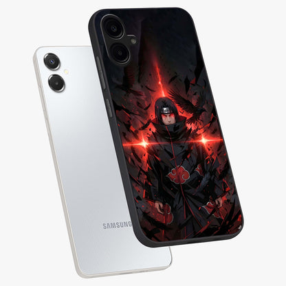 Focused Blade Discipline Glass Case displayed in angled mockup highlighting clean minimal text artwork with modern aesthetic style.