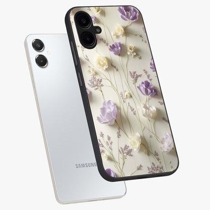 Lilac Breeze Harmony Glass Case displayed in angled mockup highlighting calm lilac breeze design with soothing aesthetic style.