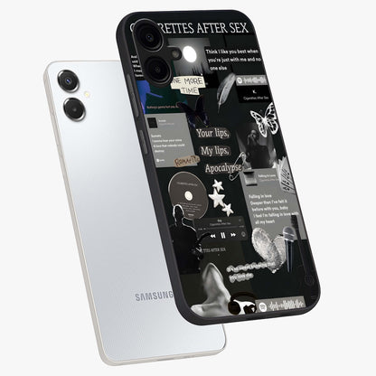Midnight Love Echo Glass Case displayed in angled mockup highlighting elegant love inspired design with deep aesthetic style.