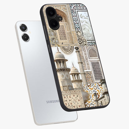 Mughal Marble Legacy Glass Case displayed in angled mockup highlighting elegant heritage marble artwork with royal aesthetic.