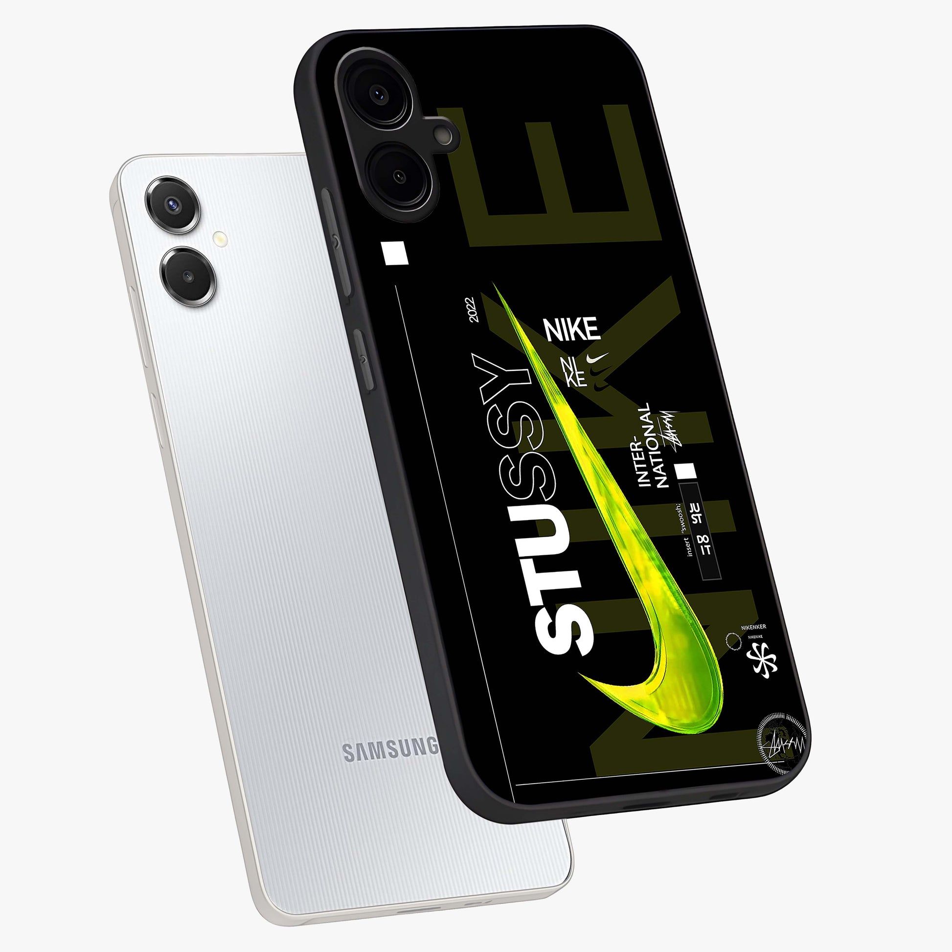 Neon Street Edition Glass Case displayed in angled mockup highlighting vibrant urban design with bold street aesthetic.