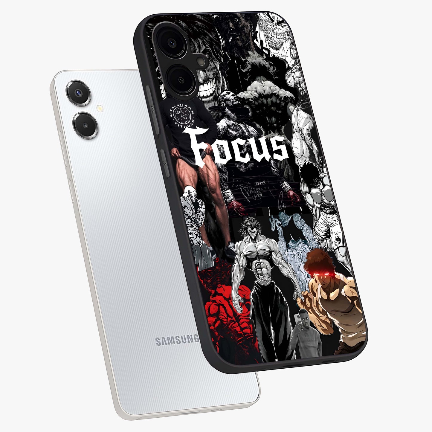 Relentless Power Focus Glass Case displayed in angled mockup highlighting bold statement design with modern aesthetic style.