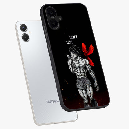 Rise Beyond Limits Glass Case displayed in angled mockup highlighting inspiring message design with modern aesthetic style.