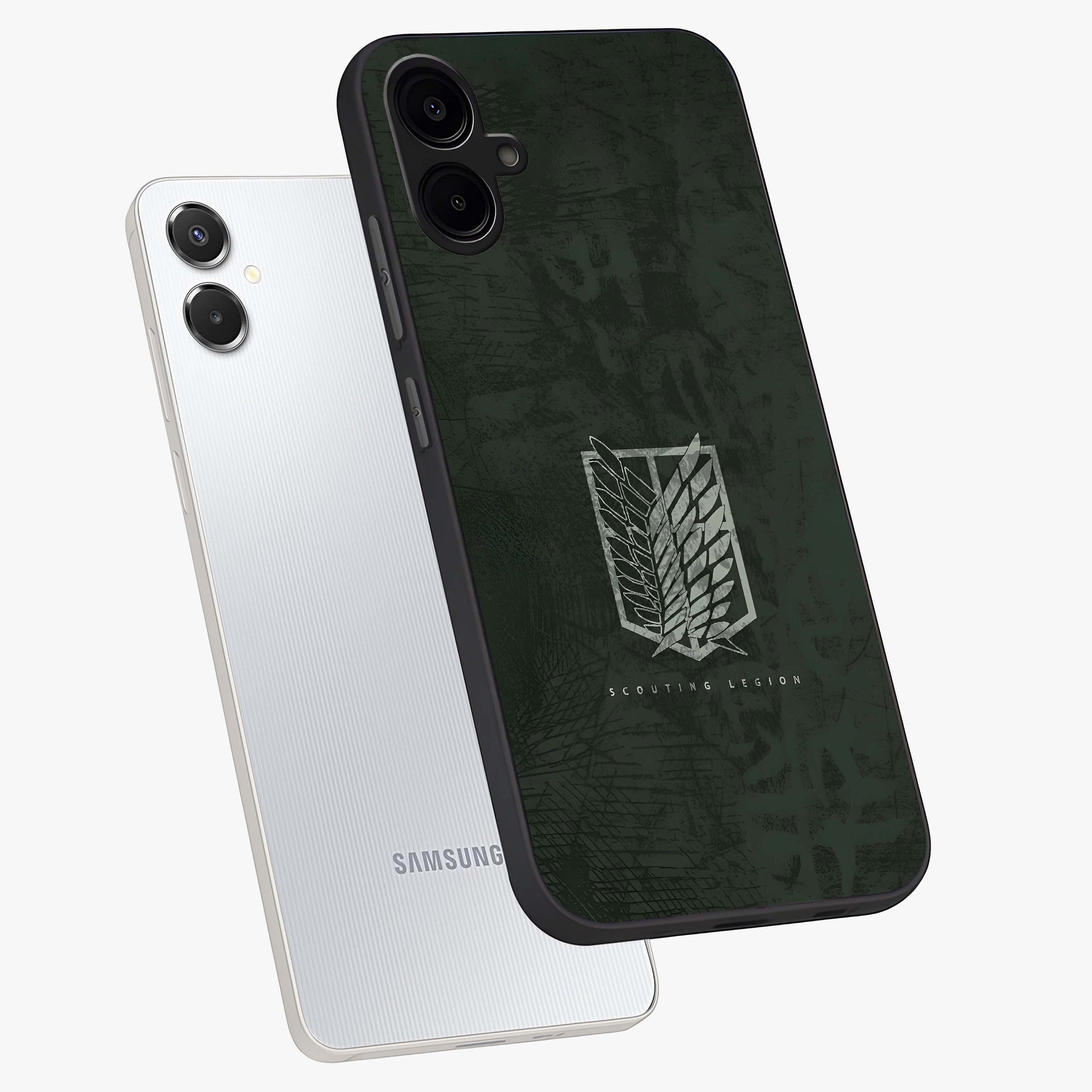 Wings Of Freedom Glass Case displayed in angled mockup highlighting graceful wing design with inspirational aesthetic.