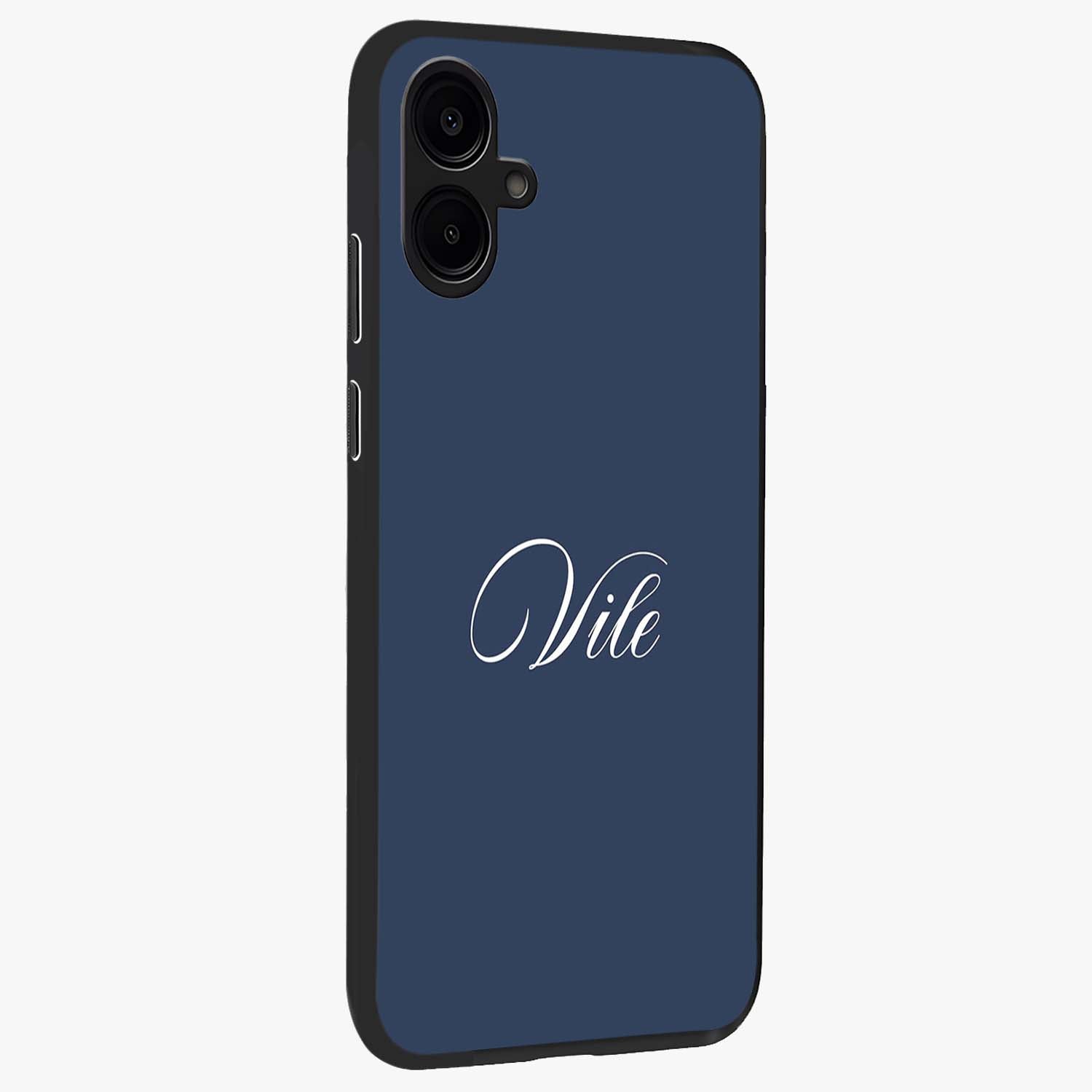 Blue Vintage Floral Pattern Glass Case displayed in angled mockup highlighting classic blue floral pattern and retro aesthetic design.