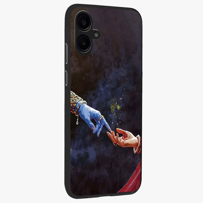 Divine Touch Eternal Glass Case upright view showcasing peaceful spiritual artwork with eternal divine theme.