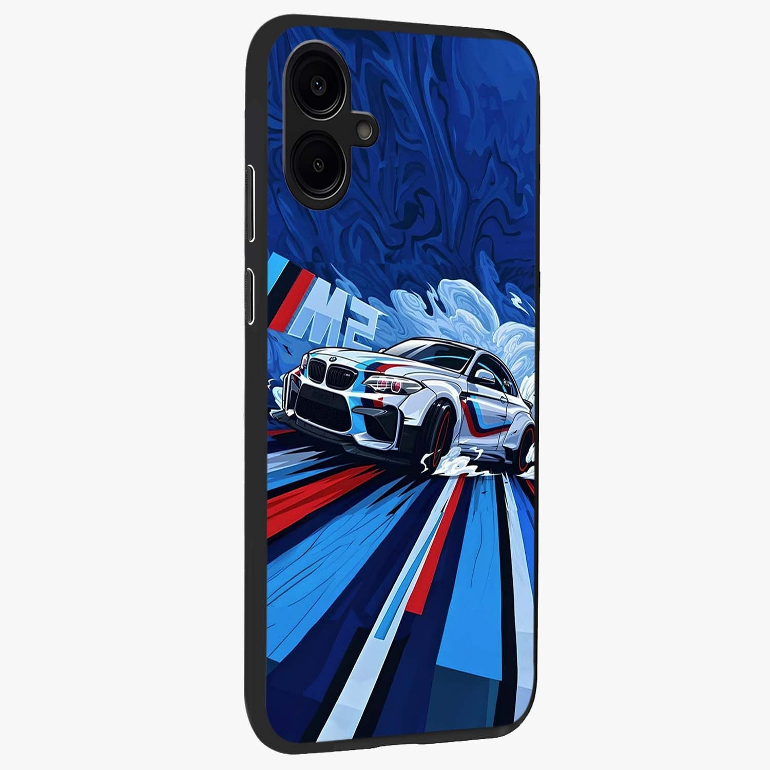 Drift Power Rush Glass Case upright view showcasing high speed racing artwork with bold automotive theme.