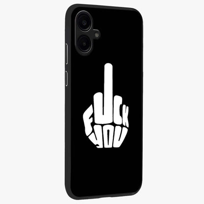 Rebel Mode On Glass Case upright view showcasing striking statement artwork with bold rebellious theme.