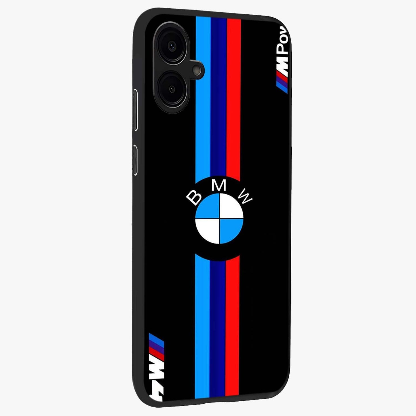 Turbo BMW Beast Glass Case upright view showcasing powerful car artwork with modern motorsport theme.