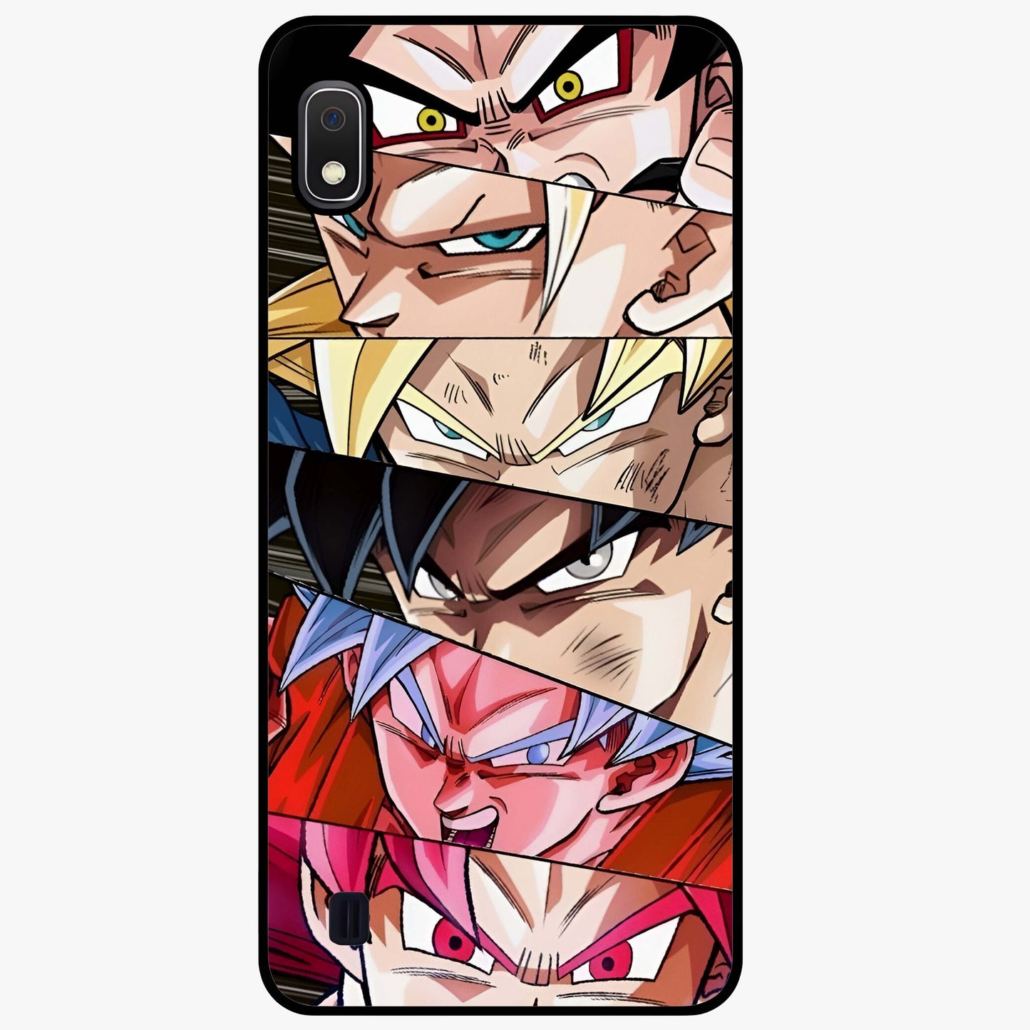 Anime Character Glass Case showing flat back view with vibrant anime artwork and glossy glass finish.