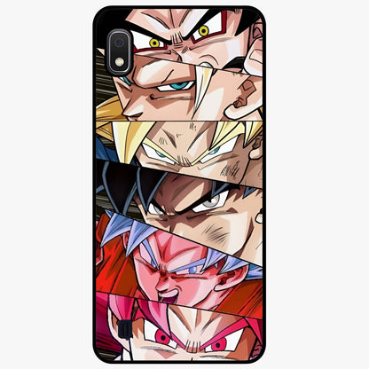 Anime Character Glass Case showing flat back view with vibrant anime artwork and glossy glass finish.