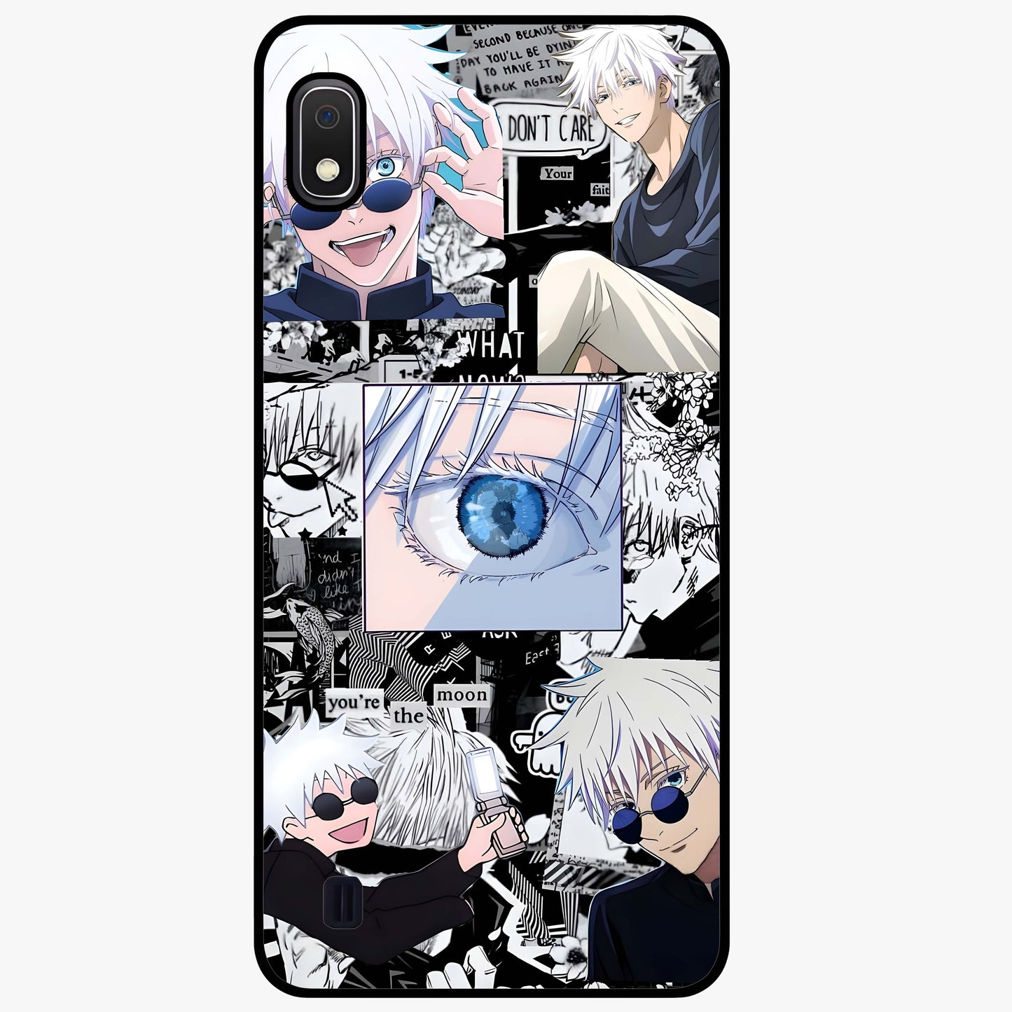 Infinity Sorcerer Chaos Glass Case showing flat back view with mystical sorcerer themed artwork and glossy glass finish.