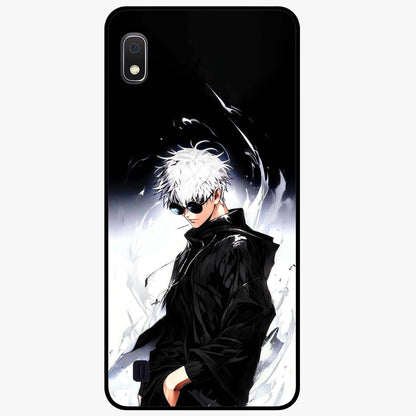 Limitless Shadow King Glass Case showing flat back view with powerful shadow warrior artwork and glossy glass finish.