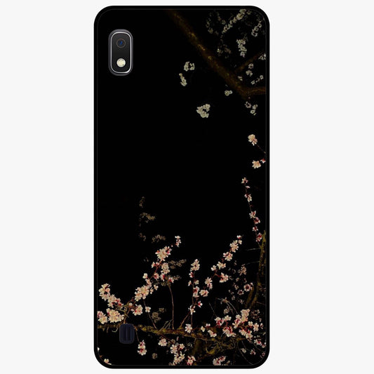 Petal Moon Light With Custom Name Glass Case showing flat back view with floral moonlight artwork and personalized name design.