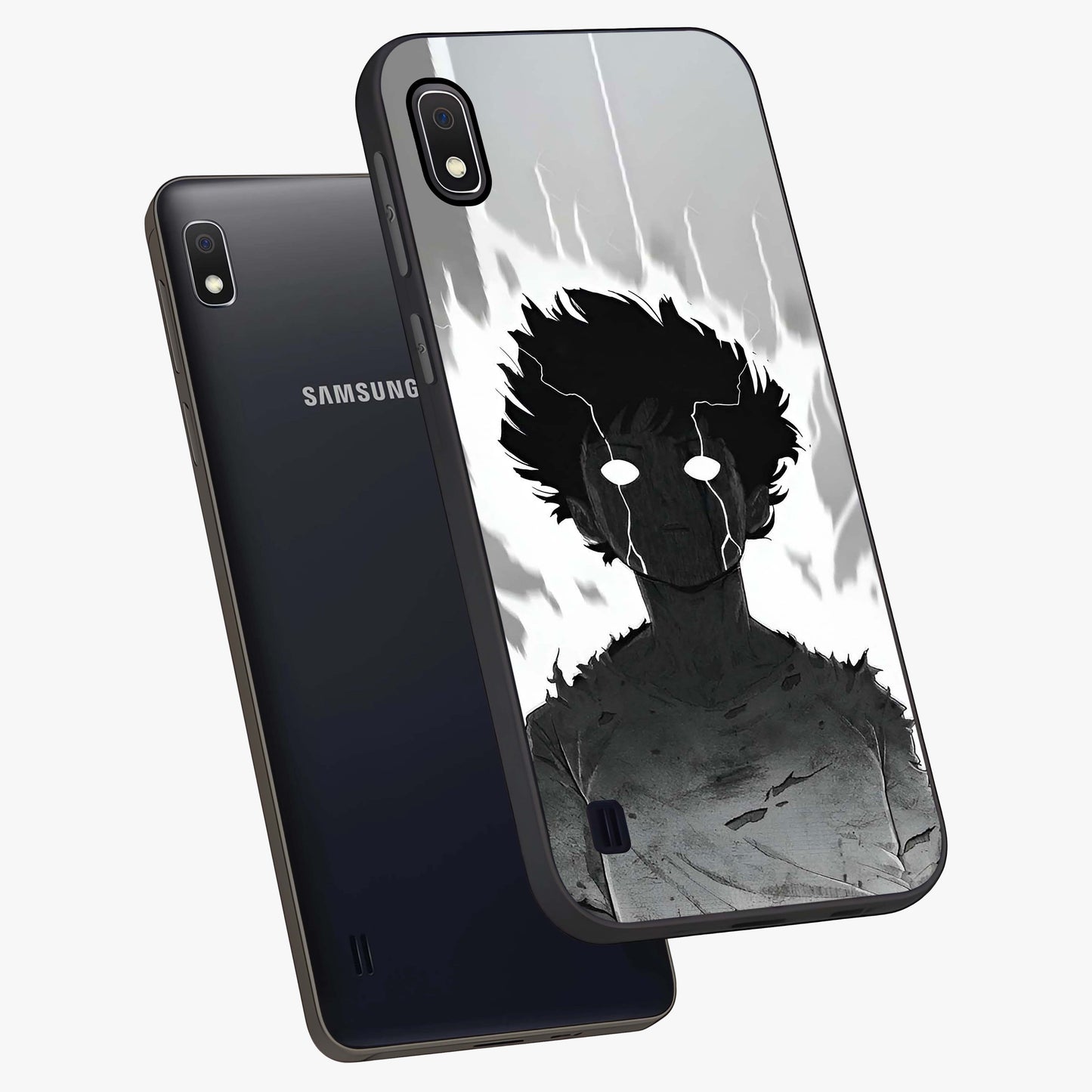 Awakened Inner Rage Glass Case displayed in angled mockup highlighting powerful graphic design and bold artistic theme.