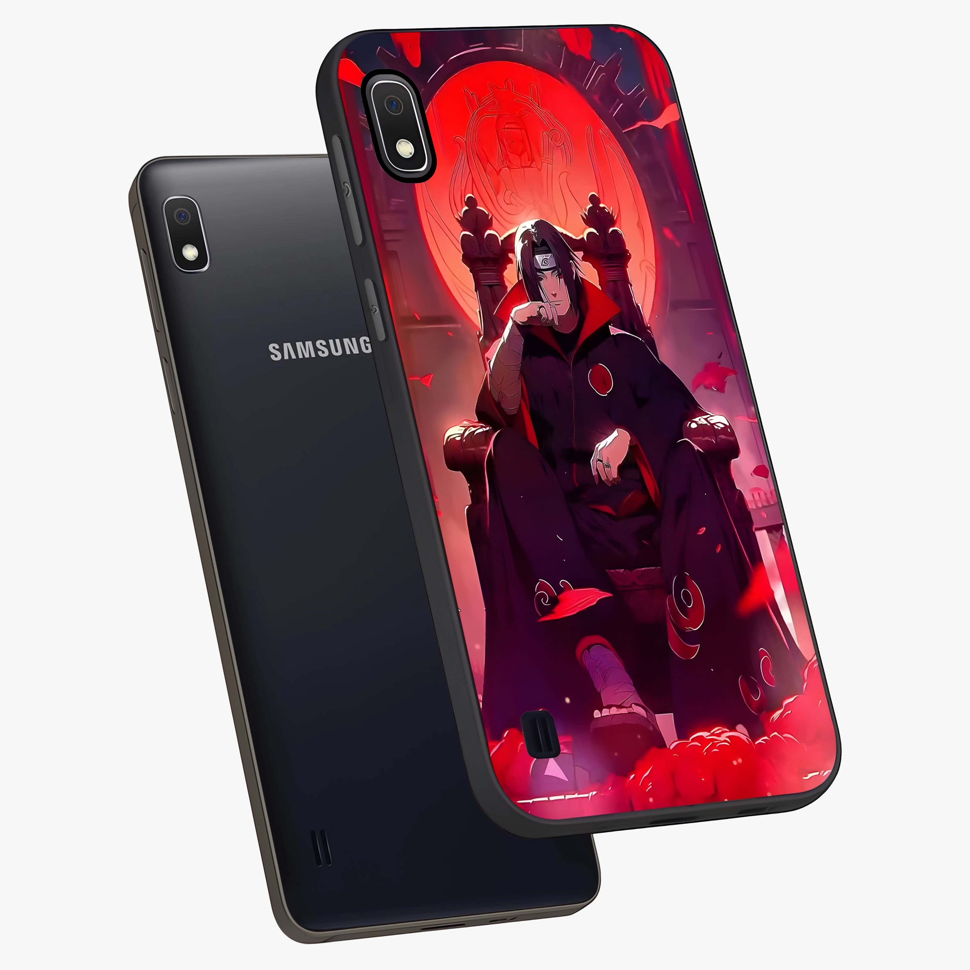 Blood Moon Sovereign Glass Case displayed in angled mockup highlighting dark celestial moon design and dramatic theme.