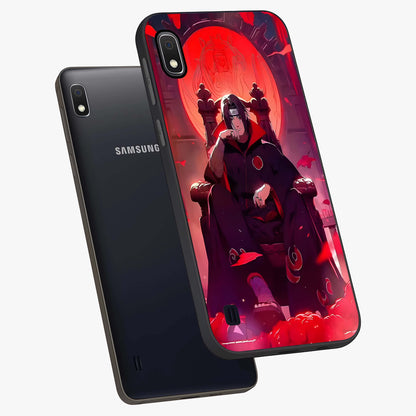Blood Moon Sovereign Glass Case displayed in angled mockup highlighting dark celestial moon design and dramatic theme.