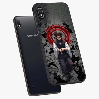 Cursed Ritual Ascension Glass Case displayed in angled mockup highlighting mystical ritual illustration with supernatural aesthetic.