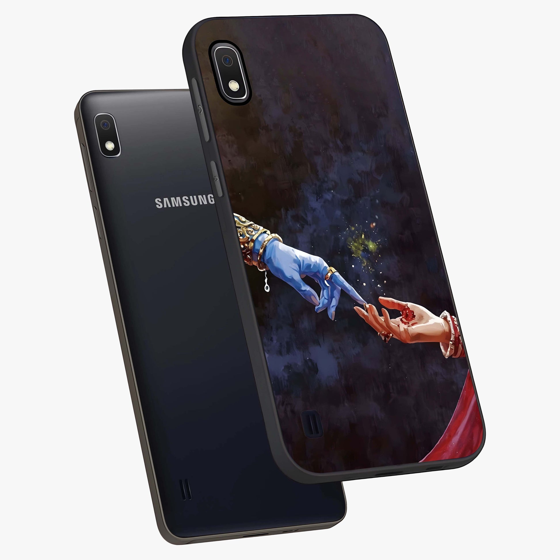 Divine Touch Eternal Glass Case displayed in angled mockup highlighting elegant divine inspired design with calm aesthetic style.