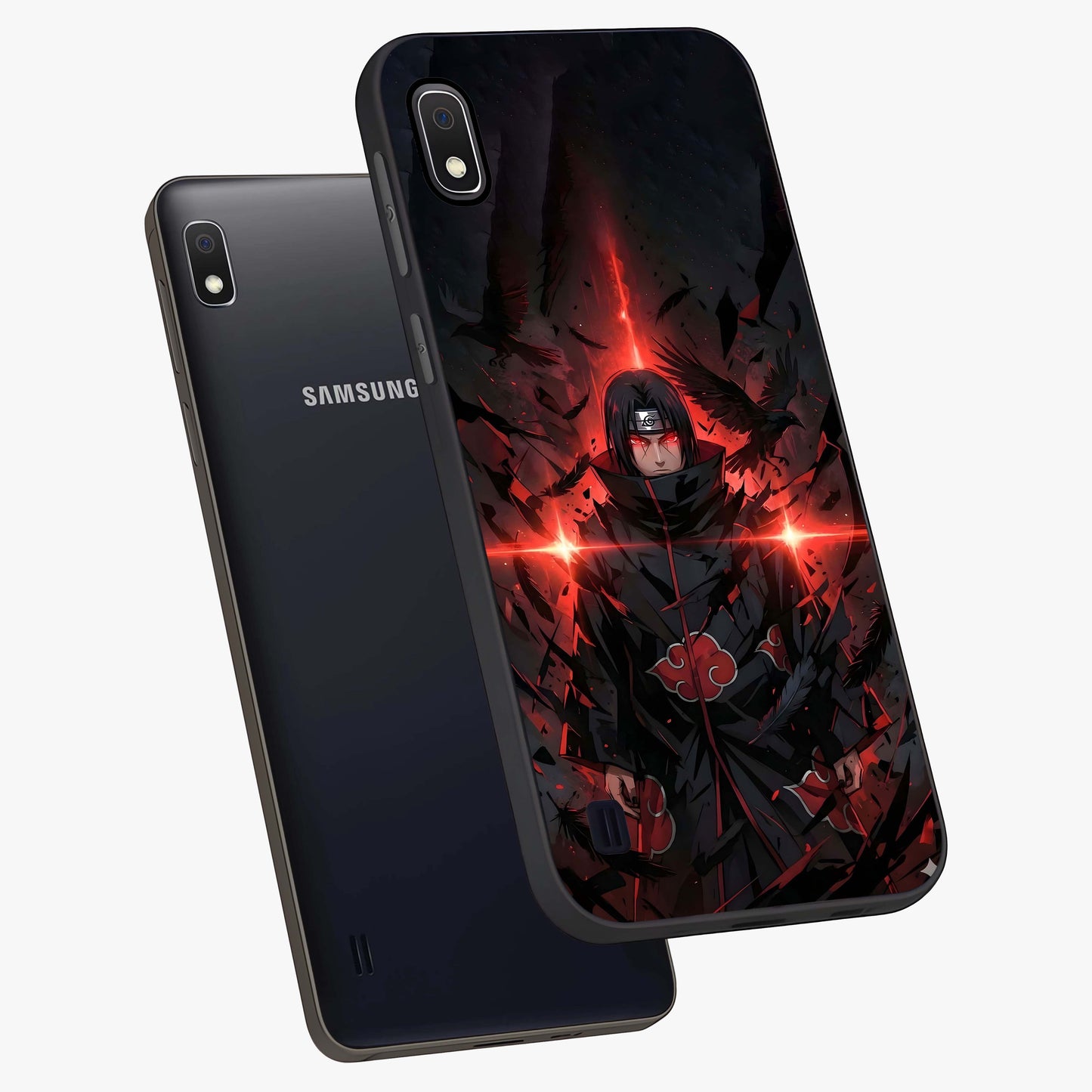 Focus Mode On Glass Case displayed in angled mockup highlighting clean minimal text artwork with modern aesthetic style.