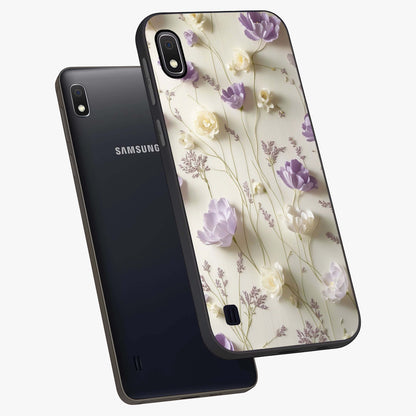 Lilac Breeze Harmony Glass Case displayed in angled mockup highlighting calm lilac breeze design with soothing aesthetic style.