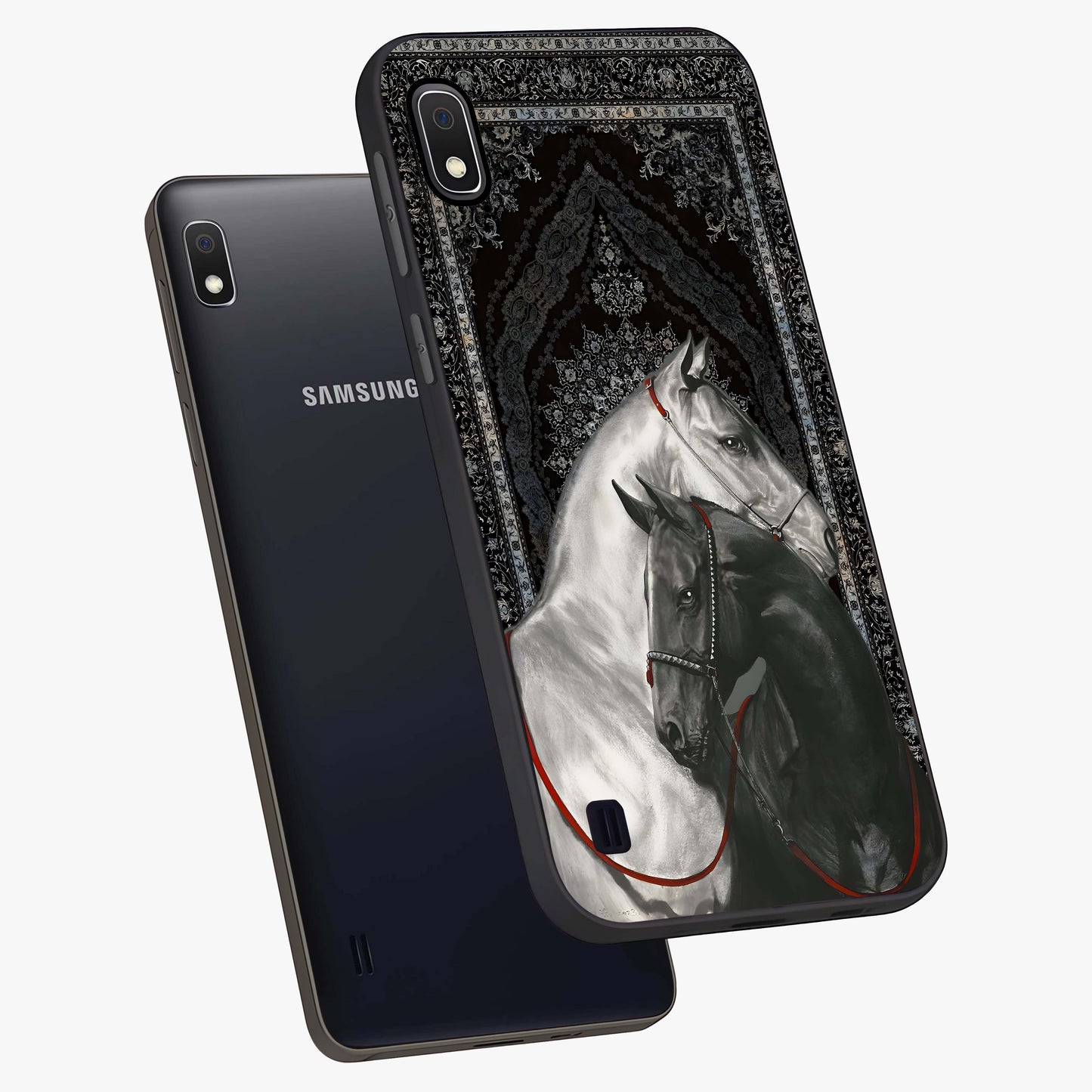 Majestic Ride Legacy Glass Case displayed in angled mockup highlighting sleek vehicle design with bold racing aesthetic.