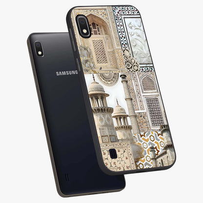 Mughal Marble Legacy Glass Case displayed in angled mockup highlighting elegant heritage marble artwork with royal aesthetic.