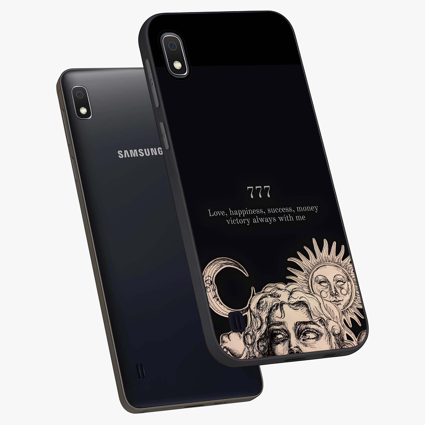 Mystic Victory Aura Glass Case displayed in angled mockup highlighting energetic aura design with bold mystical aesthetic.
