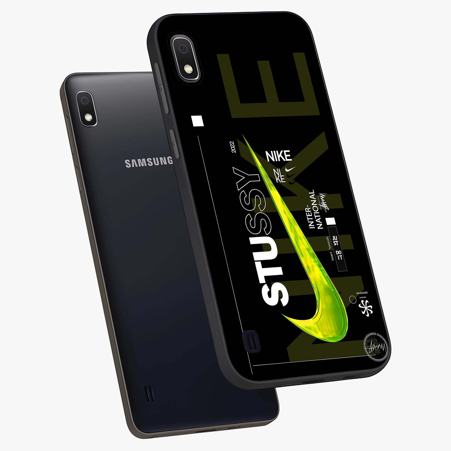 Neon Street Edition Glass Case displayed in angled mockup highlighting vibrant urban design with bold street aesthetic.