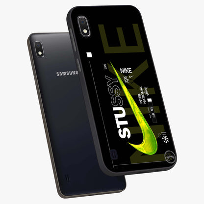 Neon Street Edition Glass Case displayed in angled mockup highlighting vibrant urban design with bold street aesthetic.
