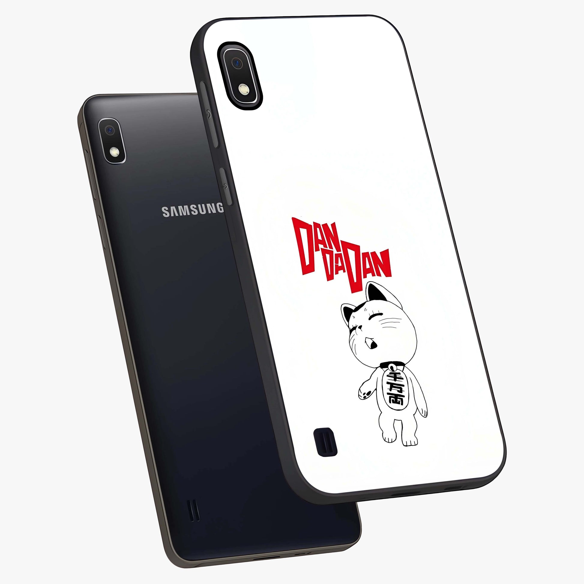 Playful Spirit Charm Glass Case displayed in angled mockup highlighting lively decorative design with playful aesthetic style.