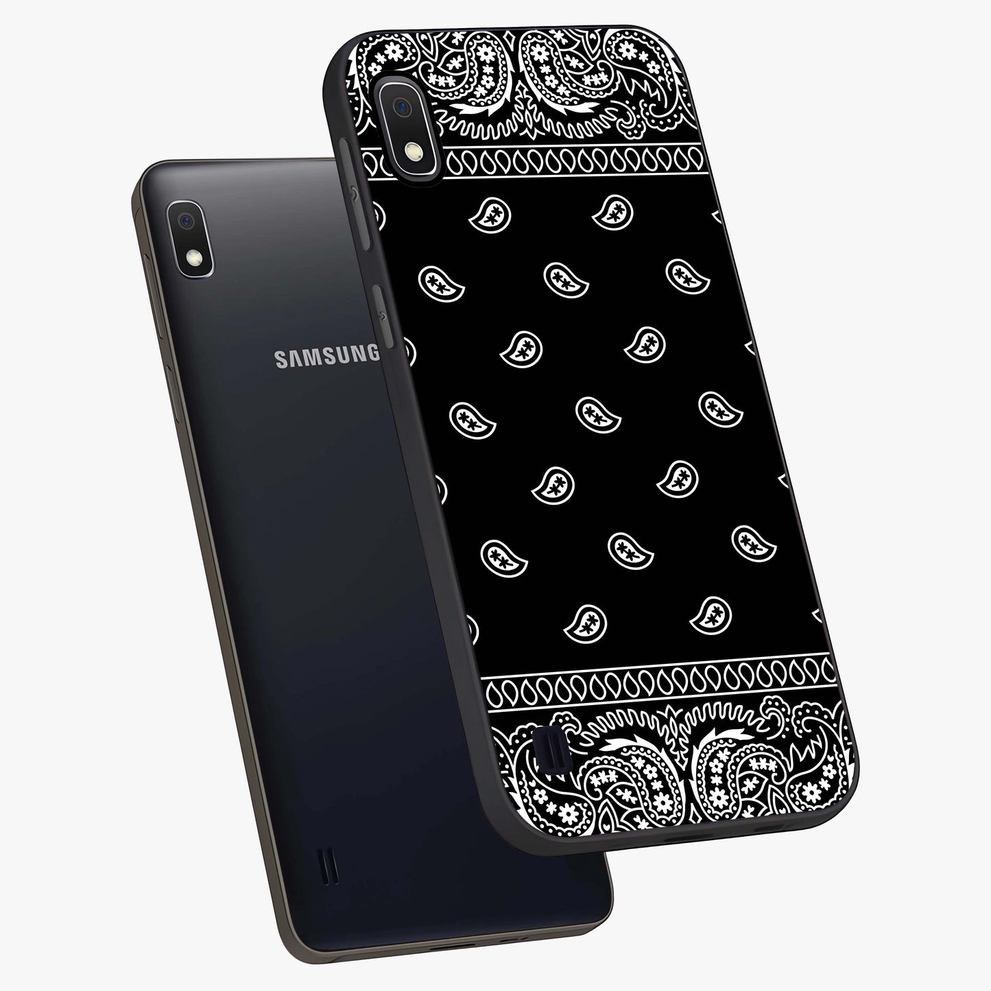 Retro Rebel Threads Glass Case displayed in angled mockup highlighting retro inspired graphic design with rebellious aesthetic.