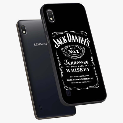 Vintage Whiskey Heritage Glass Case displayed in angled mockup highlighting retro beverage themed design with heritage aesthetic.