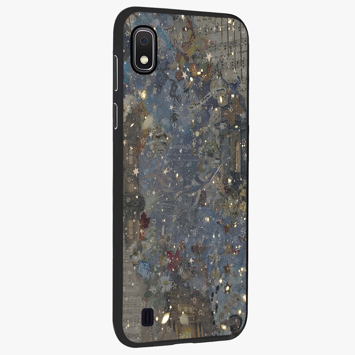 Aesthetic Astrolophia Glass Case upright view showcasing soft aesthetic theme with stylish modern look.