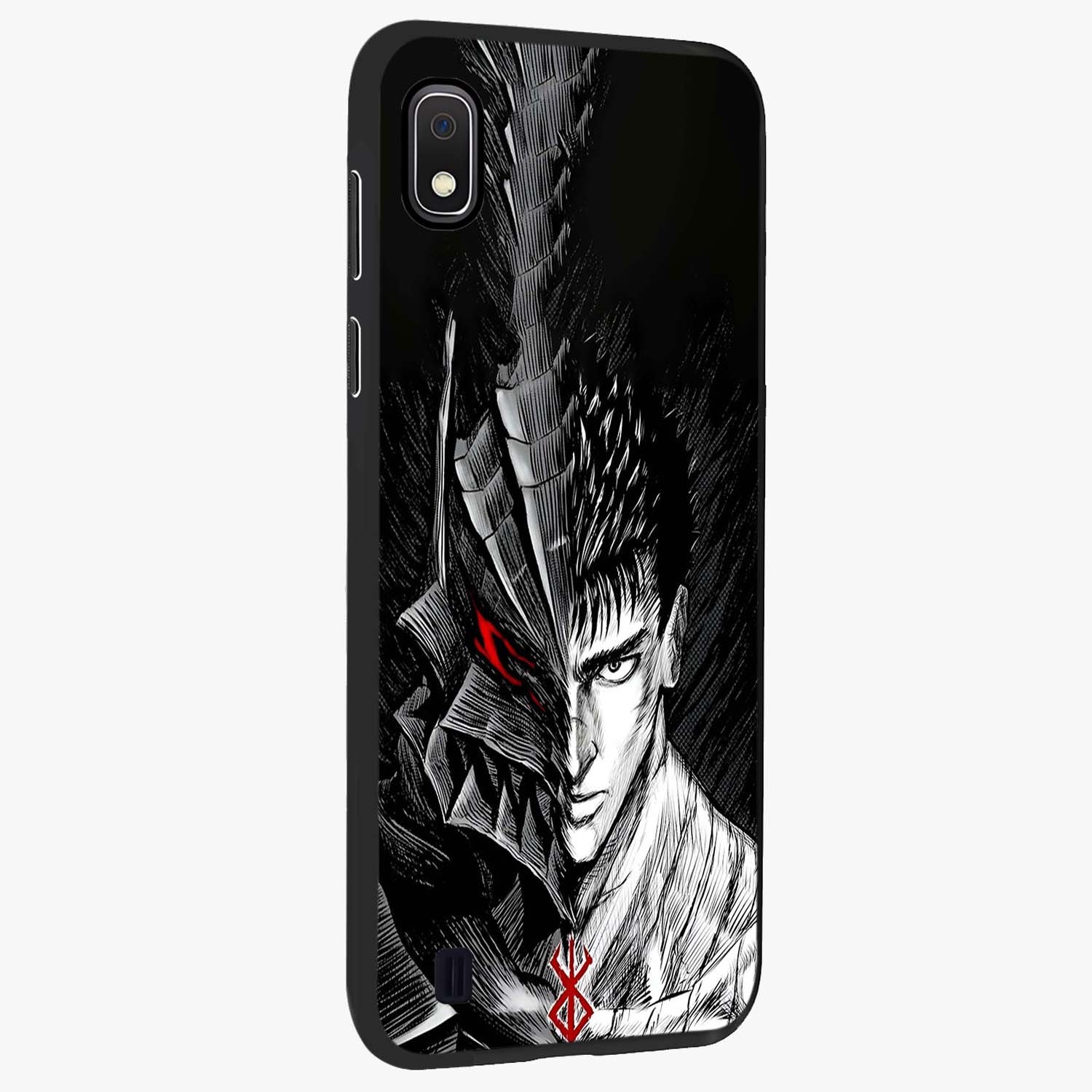 Berserker Blood Oath Glass Case upright view showcasing intense warrior aesthetic with dramatic artistic style.
